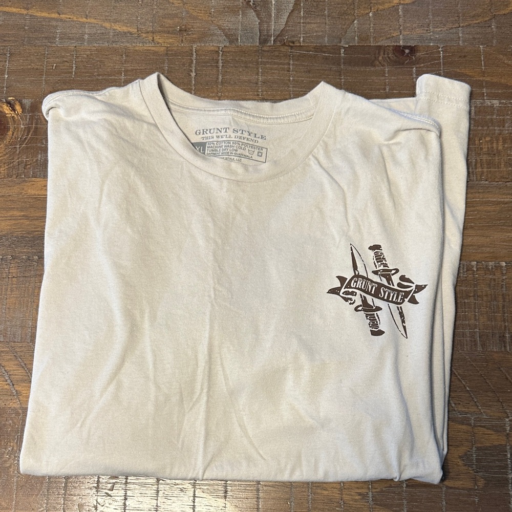 Grunt Style Men's Beige Short Sleeve Tee